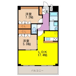 飛岡 徒歩2分 1階の物件間取画像